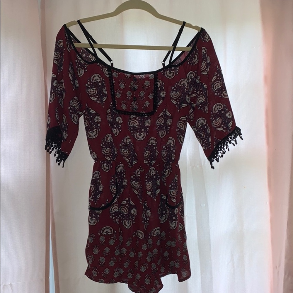Xhilaration off-the-shoulder romper